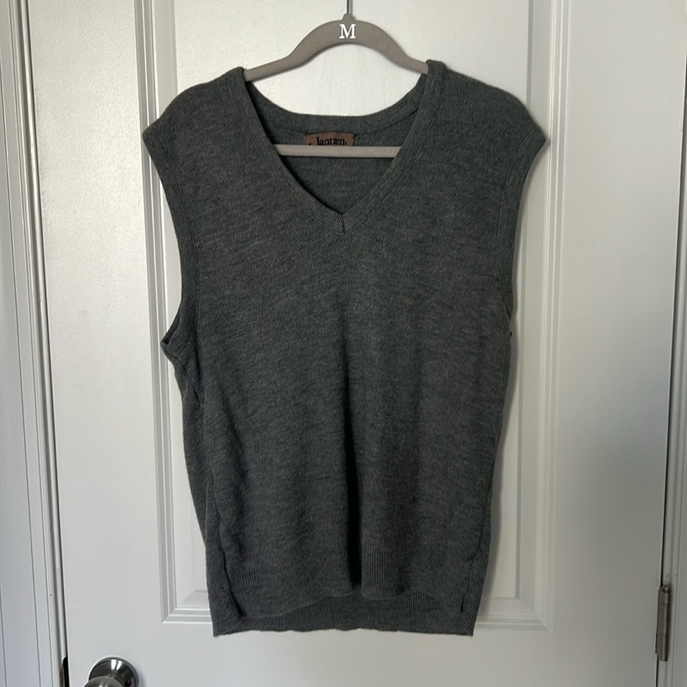 Grey sweater vest